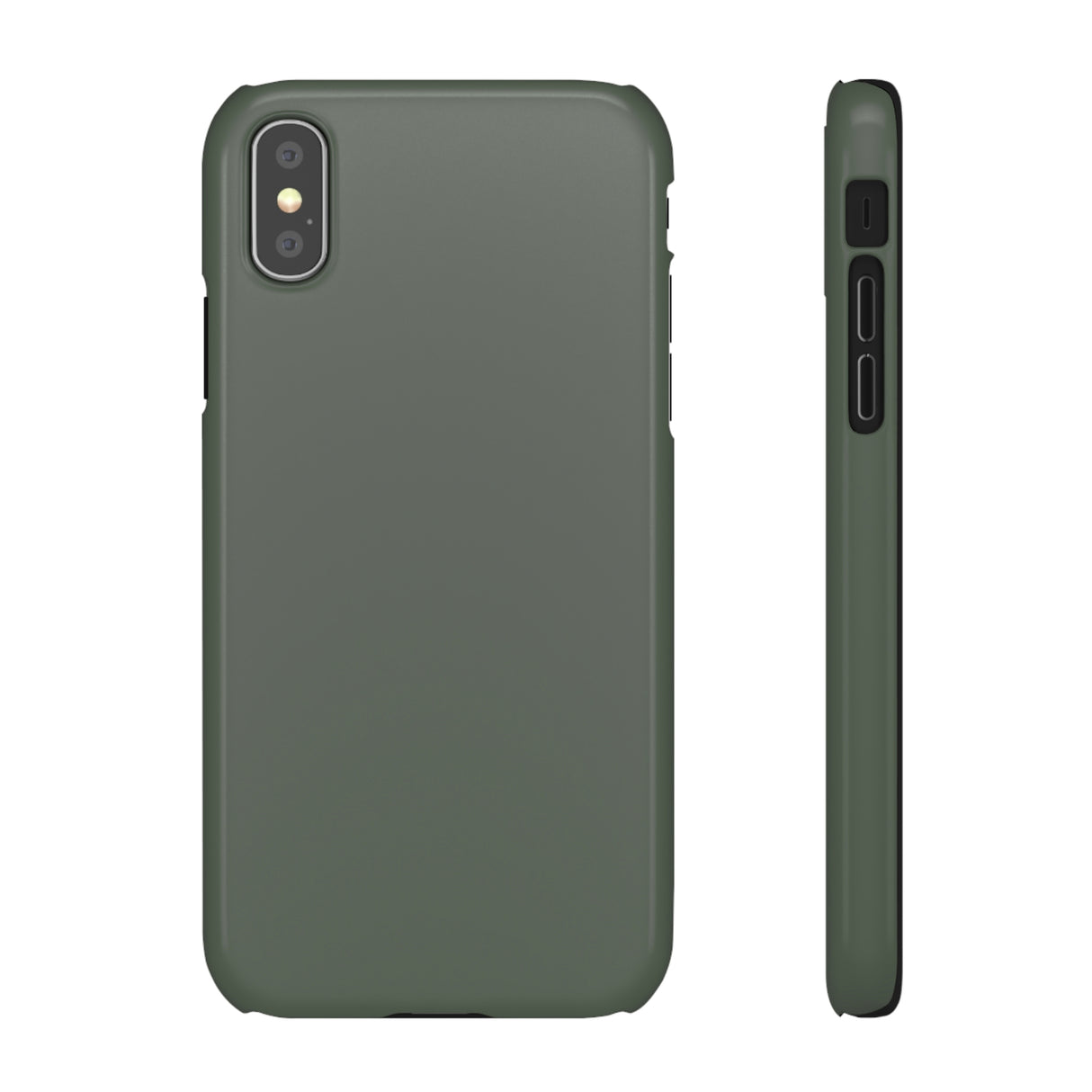 Ebony Green iPhone Case (Slim) iPhone XS Glossy Phone Case