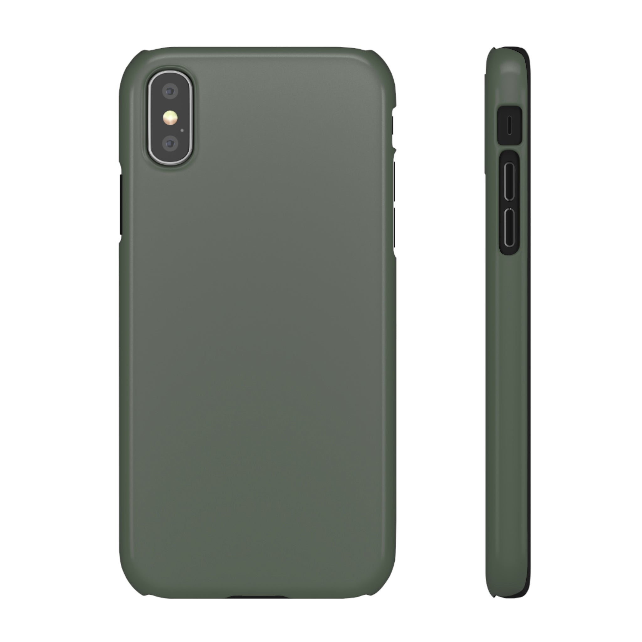 Ebony Green iPhone Case (Slim) iPhone XS Glossy Phone Case