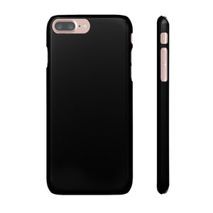 Black iPhone Case (Slim) iPhone 7 Plus Glossy Phone Case