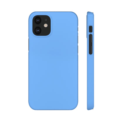 French Sky Blue iPhone Case (Slim) iPhone 12 Mini Glossy Phone Case