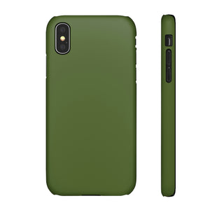 Dark Olive Green iPhone Case (Slim) iPhone X Matte Phone Case