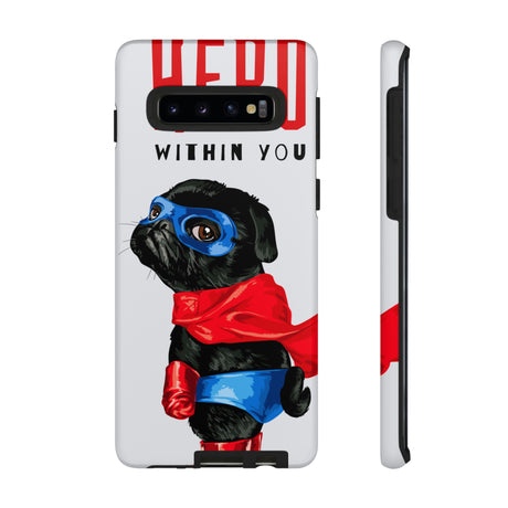 Hero Pug Android Case (Protective) Samsung Galaxy S10 Matte Phone Case