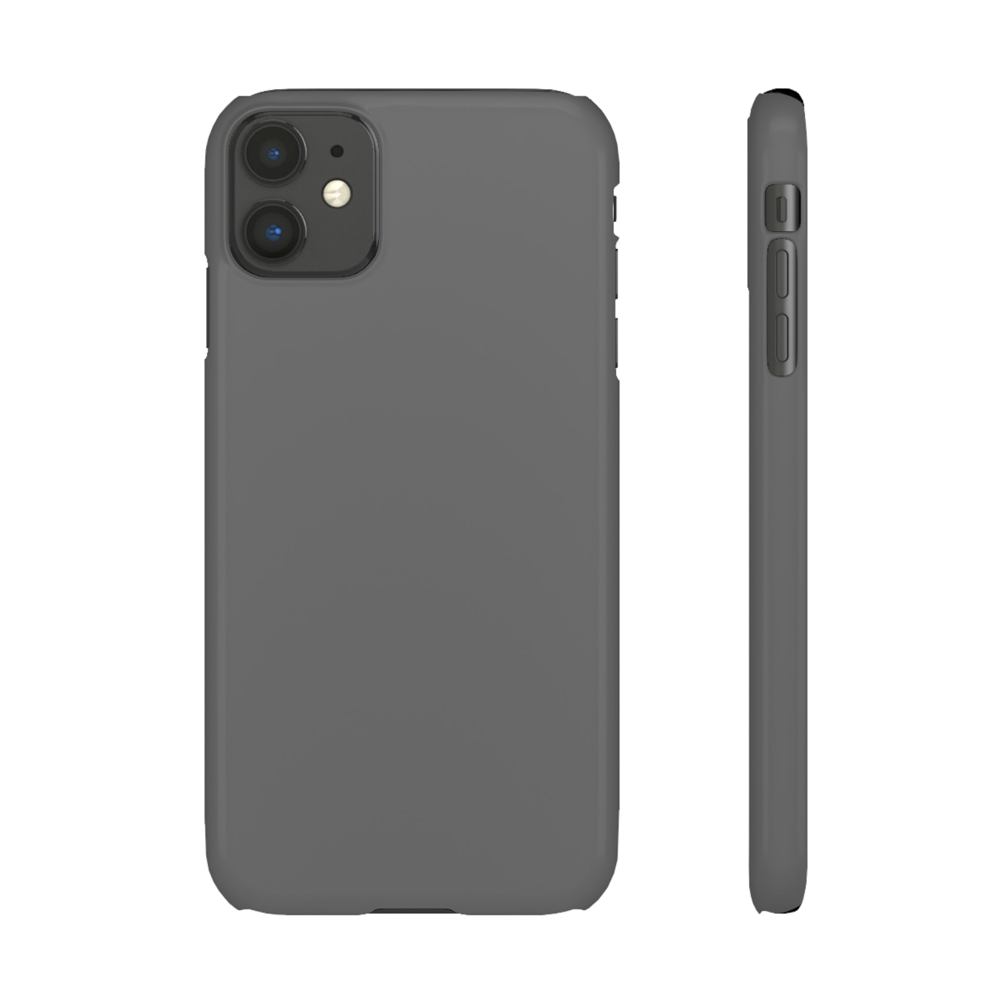 Dim Gray iPhone Case (Slim) iPhone 11 Glossy Phone Case