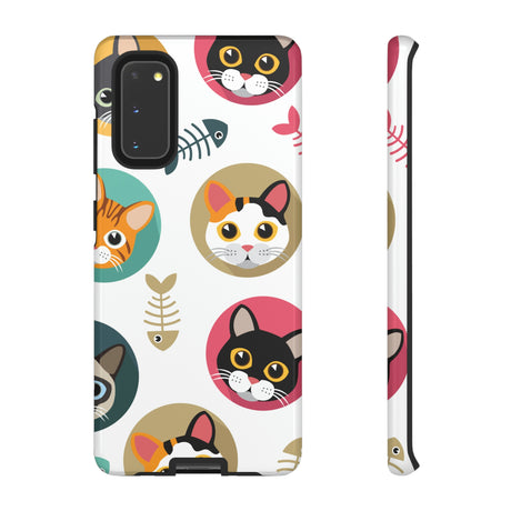 Cats Fishbone Android Case (Protective) Samsung Galaxy S20 Glossy Phone Case