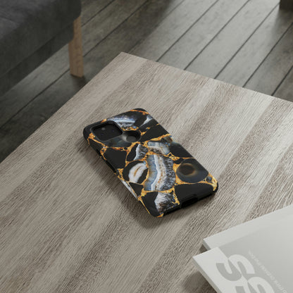 Dark Agate Marble Android Case (Protective) Phone Case