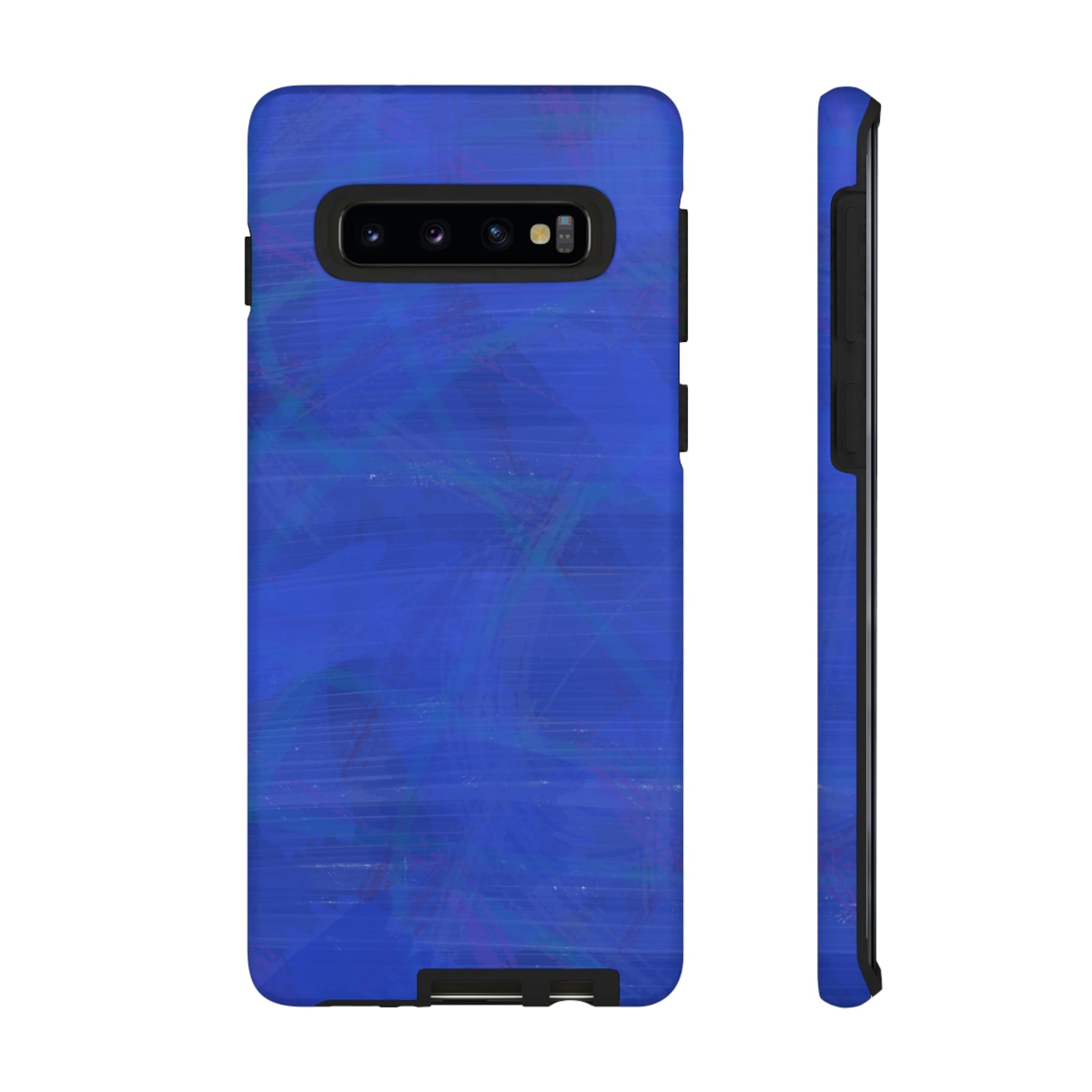 Abstract Blue Android Case (Protective) Samsung Galaxy S10 Matte Phone Case