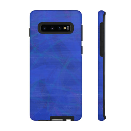 Abstract Blue Android Case (Protective) Samsung Galaxy S10 Matte Phone Case