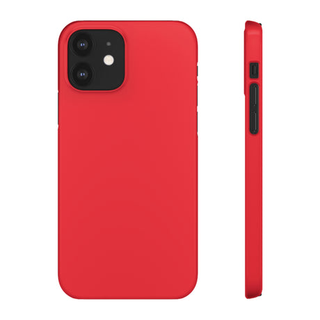 Imperial Red iPhone Case (Slim) iPhone 12 Glossy Phone Case