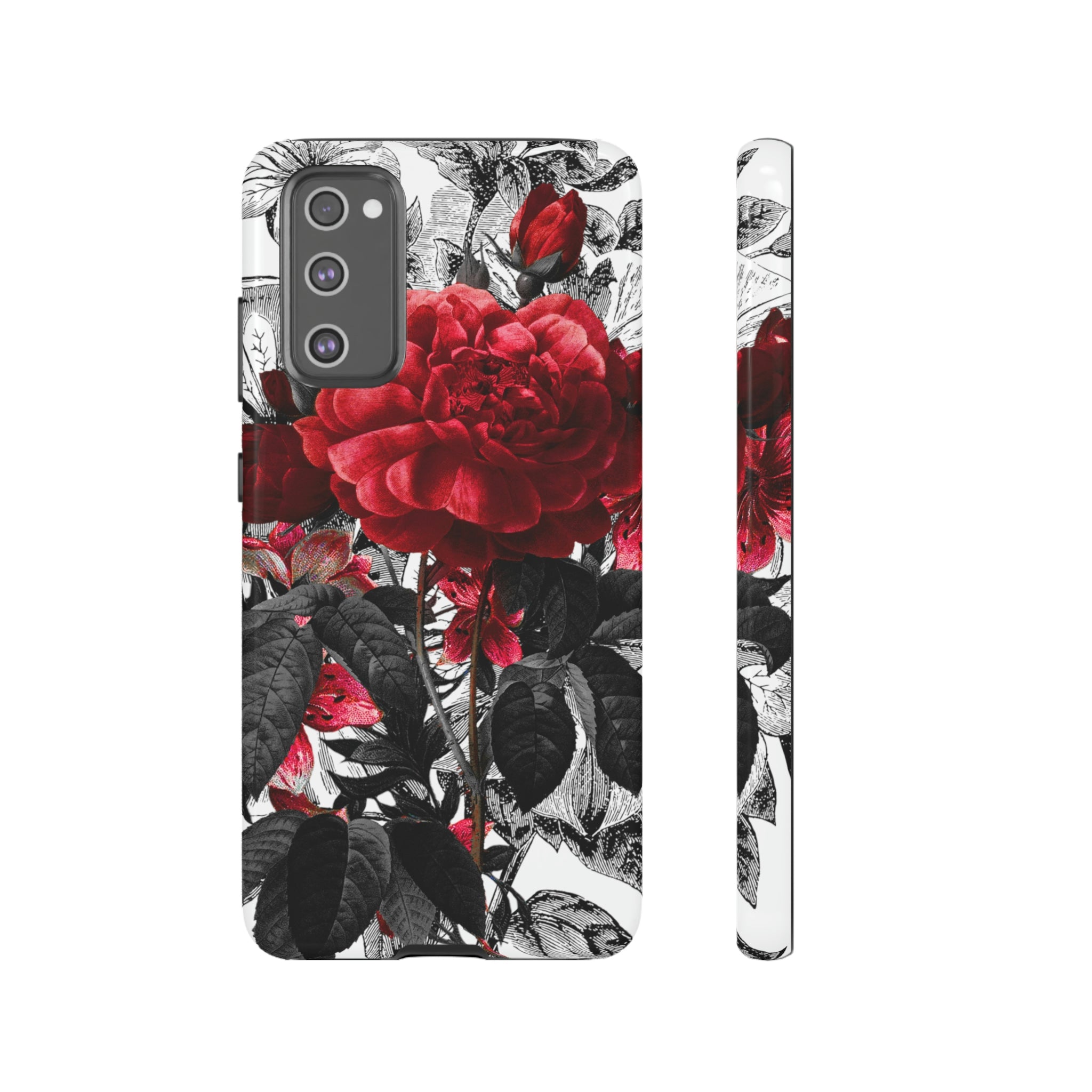 Grunicked Gothic Flower Samsung Case (Protective) Samsung Galaxy S20 FE Glossy Phone Case