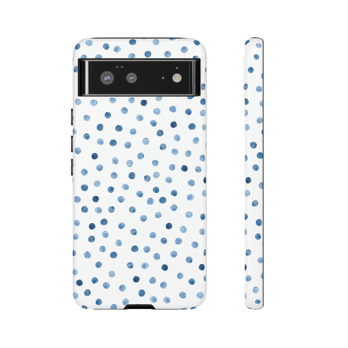 Blue Dots Pattern Android Case (Protective) Google Pixel 6 Matte Phone Case