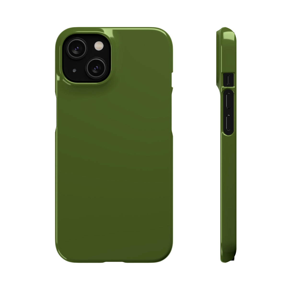 Dark Moss Green iPhone Case (Slim) iPhone 14 Glossy Phone Case