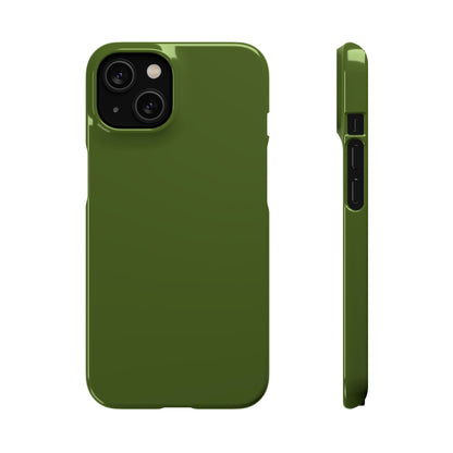 Dark Moss Green iPhone Case (Slim) iPhone 14 Glossy Phone Case