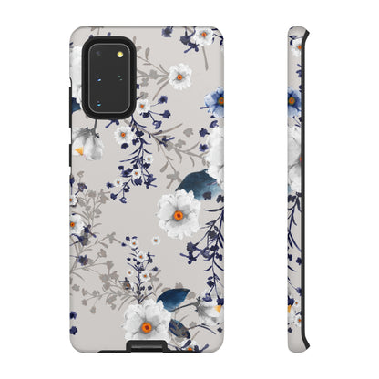 Blue Summerflowers Android Case (Protective) Samsung Galaxy S20+ Matte Phone Case