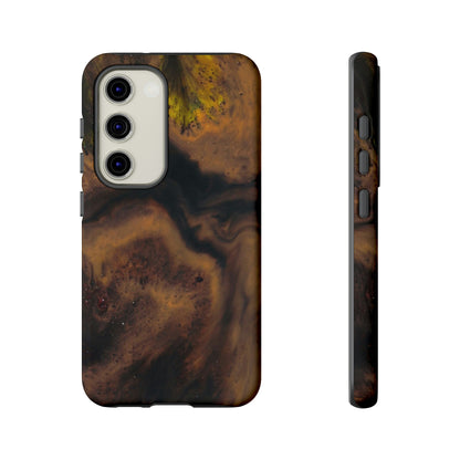 Brown Earth Ink Art Android Case (Protective) Samsung Galaxy S23 Matte Phone Case