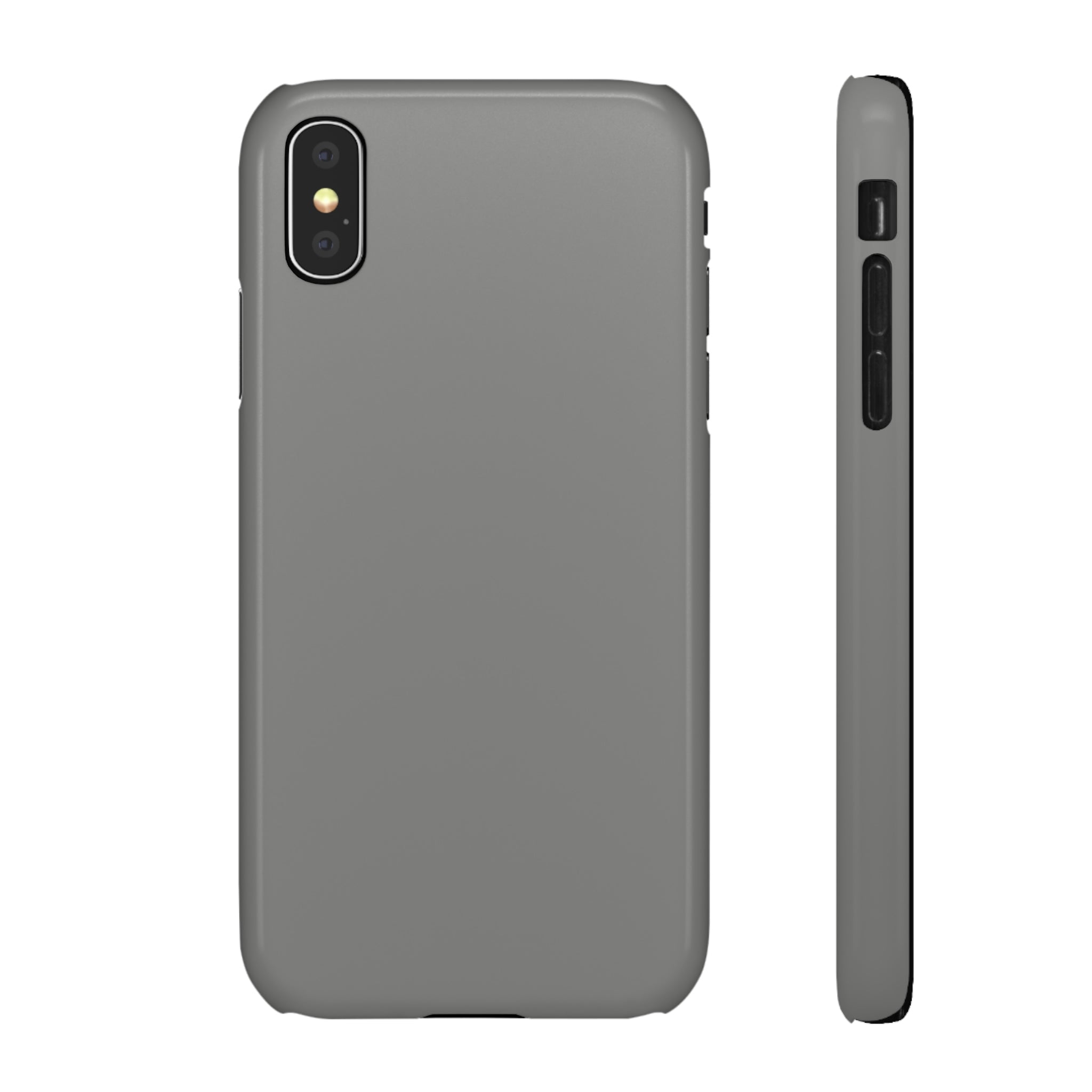 Battleship Gray iPhone Case (Slim) iPhone X Glossy Phone Case