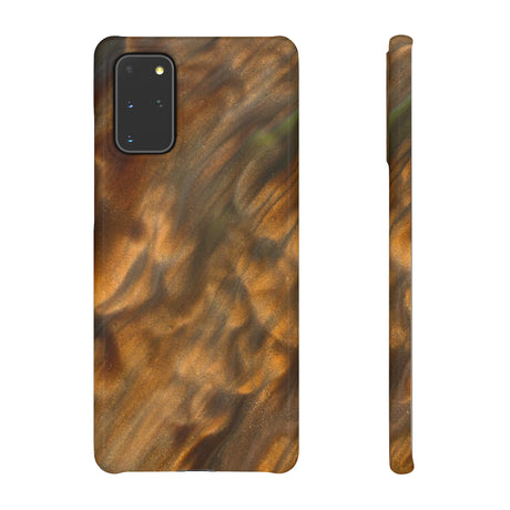 Gold Sand Ink Art Android Case (Slim) Samsung Galaxy S20+ Glossy Phone Case