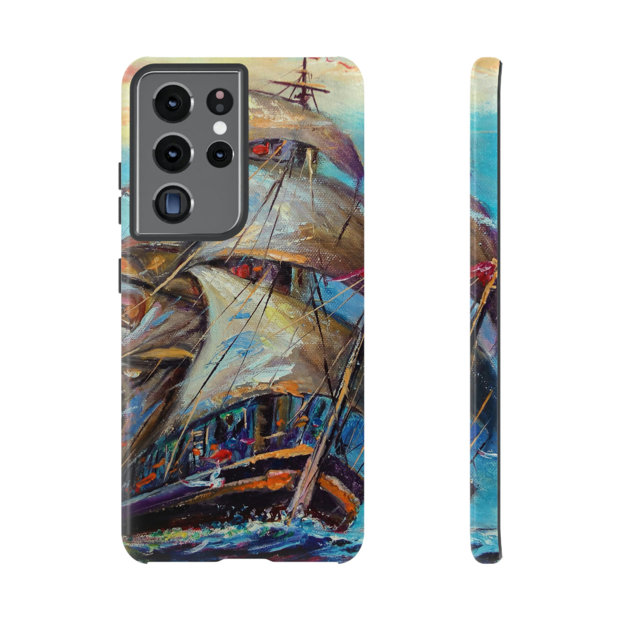 Sailboat Painting Android Case (Protective) Samsung Galaxy S21 Ultra Glossy Phone Case