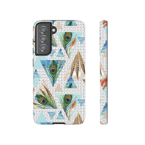 Peacock Feathers Android Case (Protective) Samsung Galaxy S21 FE Matte Phone Case