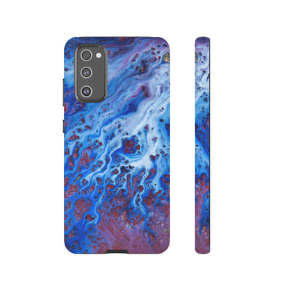 Ice Blue River Ink Art Android Case (Protective) Samsung Galaxy S20 FE Matte Phone Case