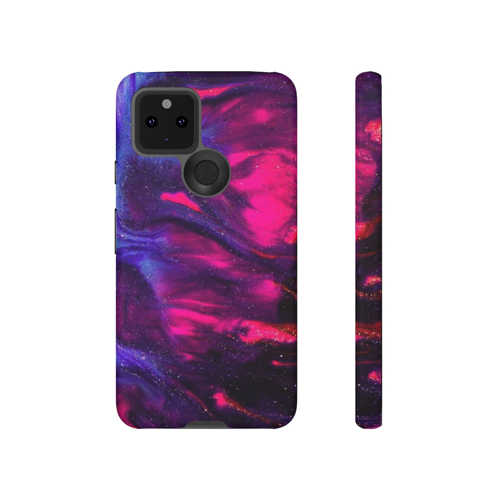 Deep Purple Ink Art Android Case (Protective) Google Pixel 5 Matte Phone Case