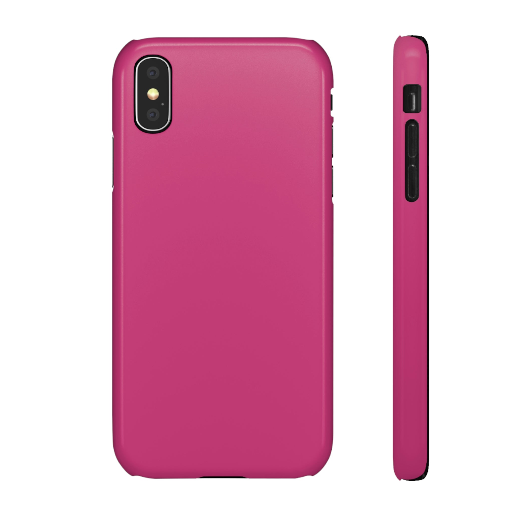 Fuchsia Purple iPhone Case (Slim) iPhone X Glossy Phone Case