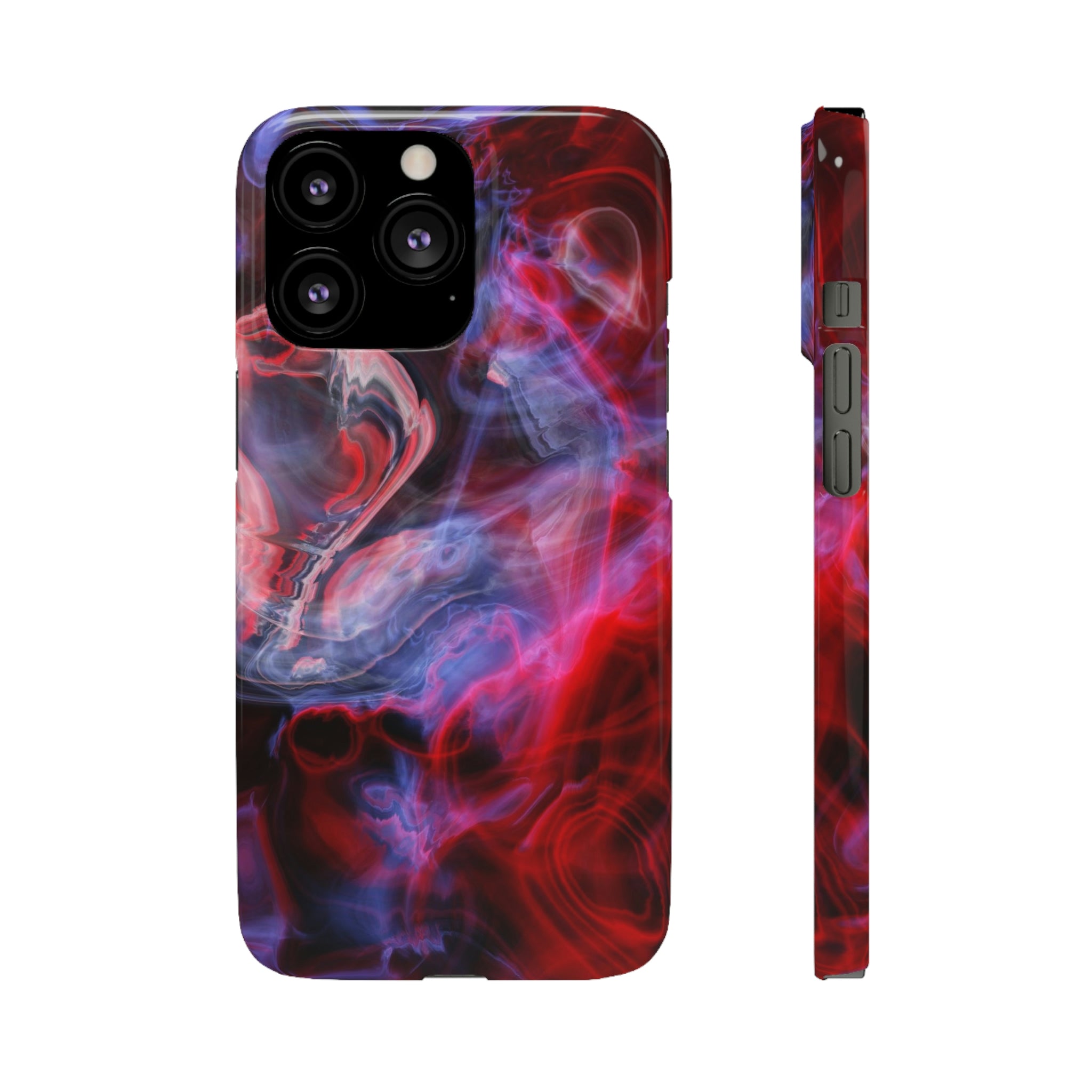 Red Marble iPhone Case (Slim) iPhone 13 Pro Glossy Phone Case