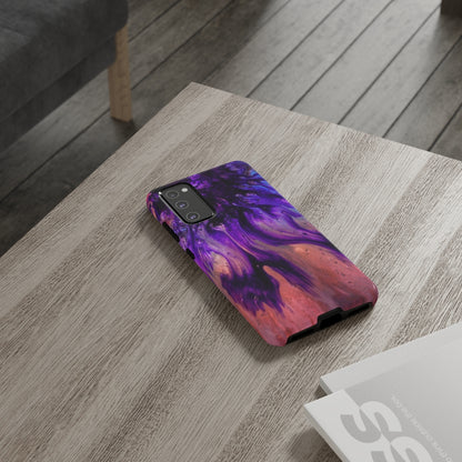 Purple Flow Ink Art Android Case (Protective) Phone Case