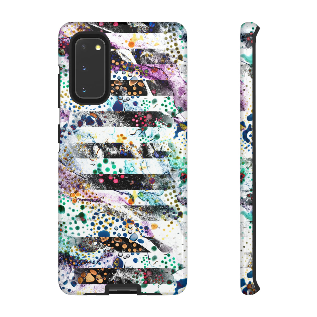 Abstract Green Purple Android Case (Protective) Samsung Galaxy S20 Glossy Phone Case