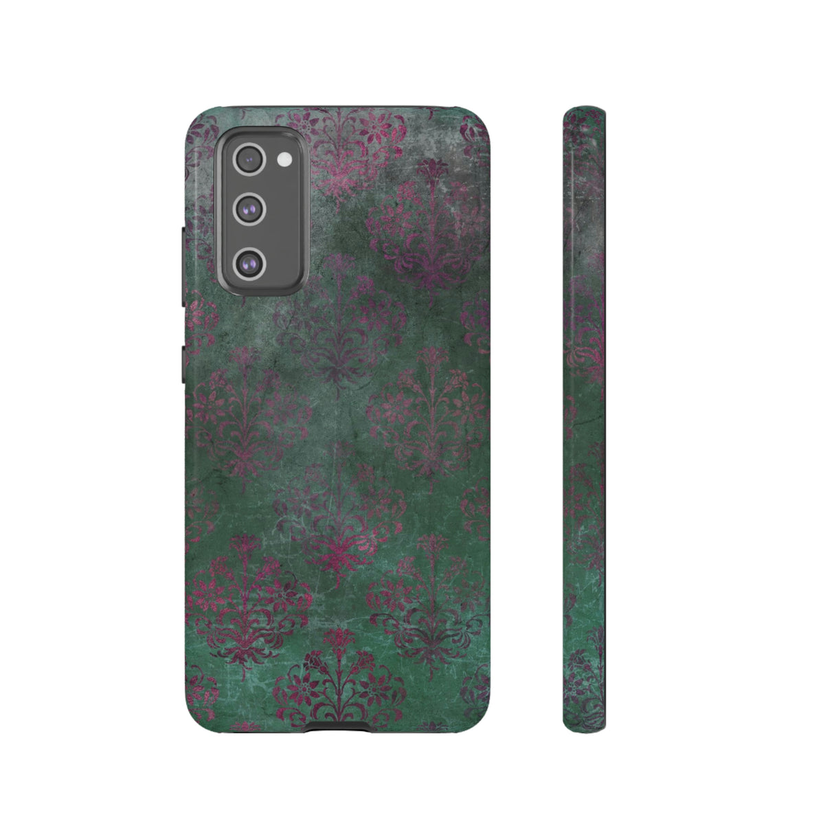 Damask Gothic Flower Samsung Case (Protective) Samsung Galaxy S20 FE Glossy Phone Case