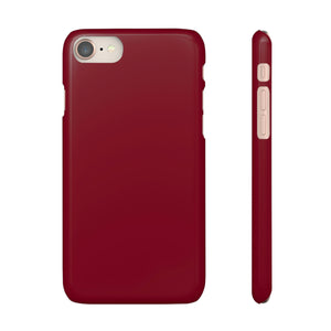 Burgundy Red iPhone Case (Slim) iPhone 8 Glossy Phone Case