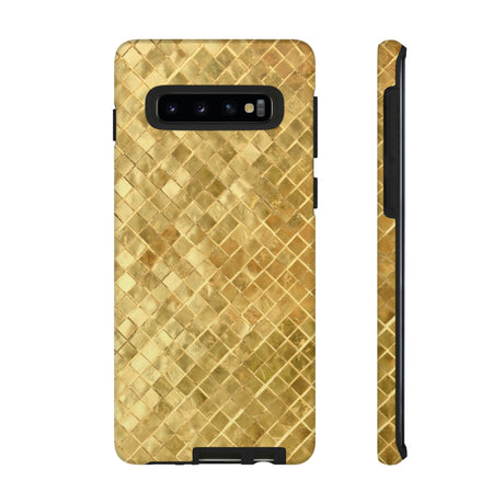 Golden Mosaic Android Case (Protective) Samsung Galaxy S10 Matte Phone Case