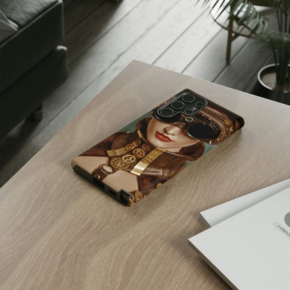 Steampunk Lady Android Case (Protective) Phone Case