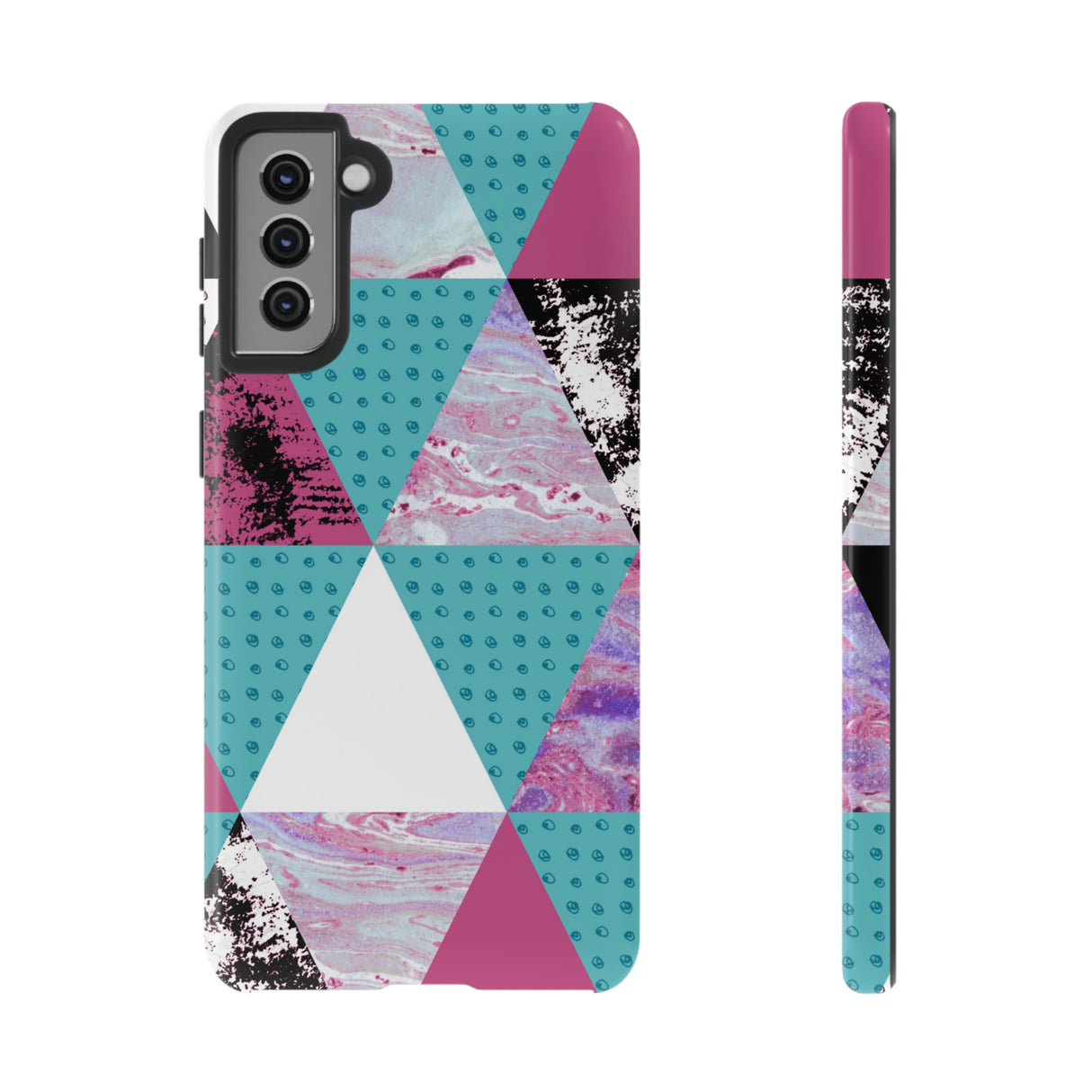 Grunge Triangles Android Case (Protective) Samsung Galaxy S21 Plus Glossy Phone Case