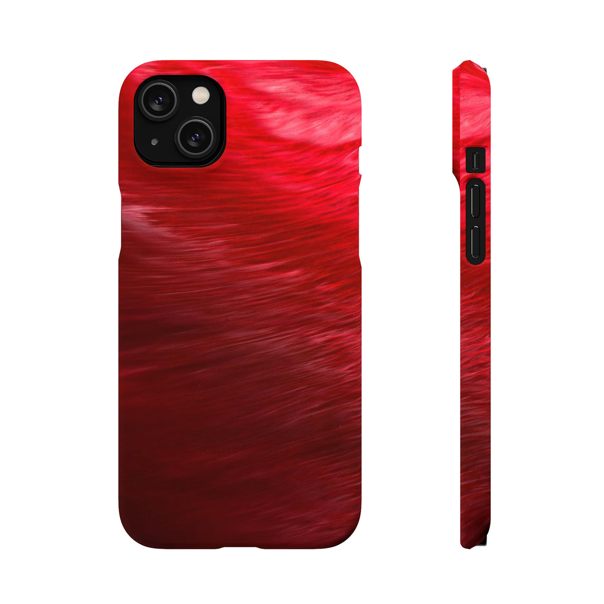 Red Feather Ink Art iPhone Case (Slim) iPhone 14 Plus Matte Phone Case