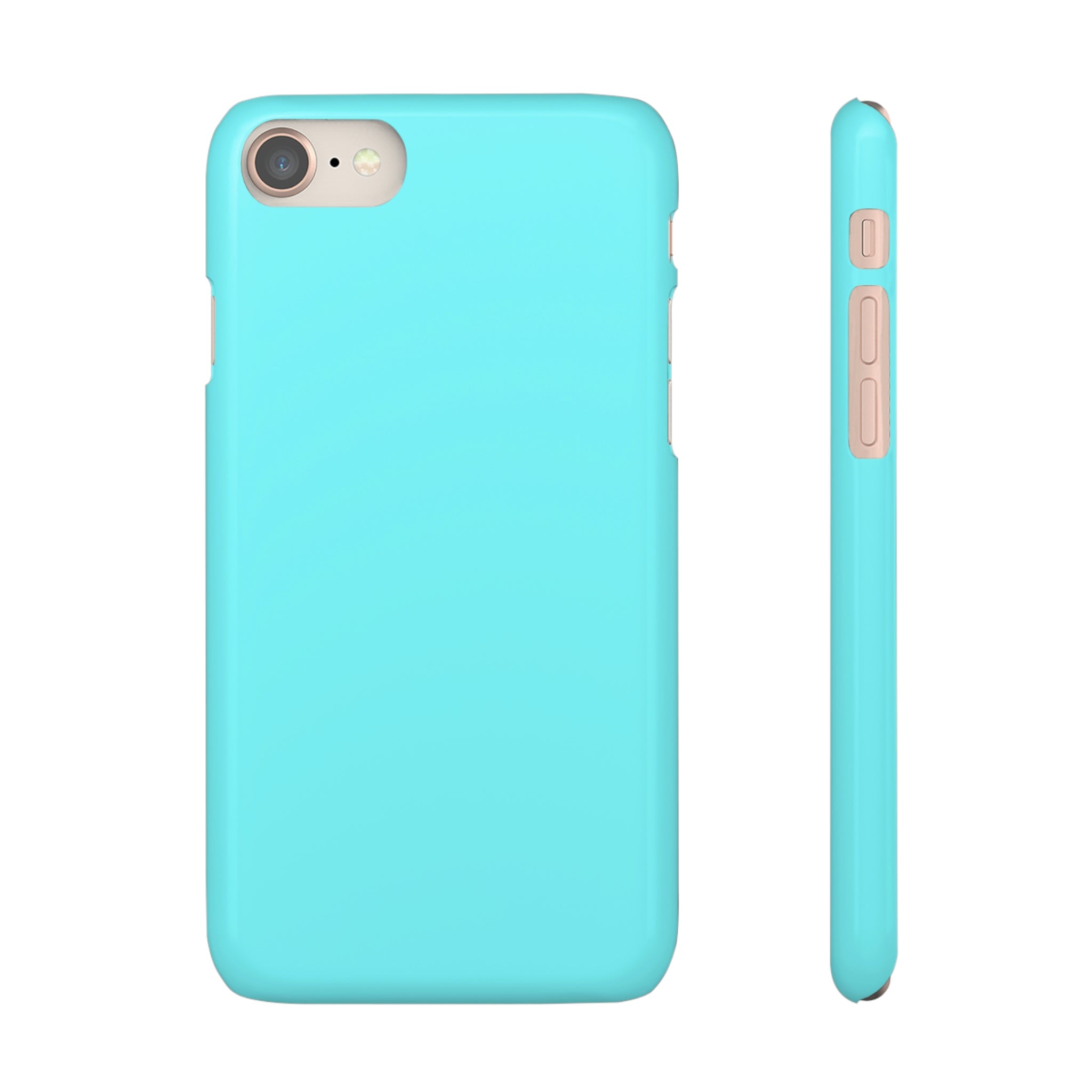 Electric Blue iPhone Case (Slim) iPhone 8 Glossy Phone Case