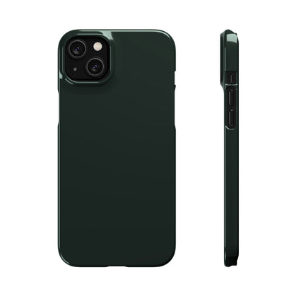 Dark Jungle Green iPhone Case (Slim) iPhone 14 Plus Glossy Phone Case