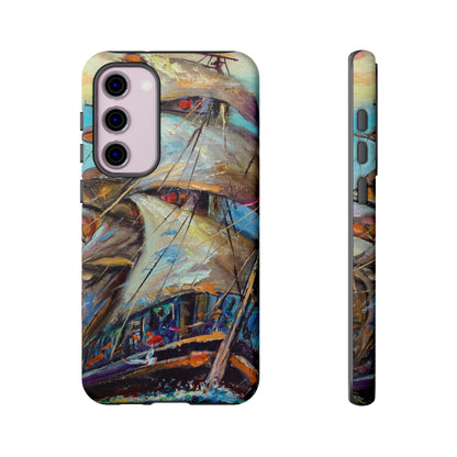 Sailboat Painting Android Case (Protective) Samsung Galaxy S23 Plus Matte Phone Case