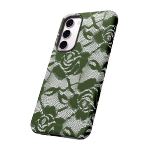 Green Rose Lace Gothic Flower Samsung Case (Protective) Phone Case