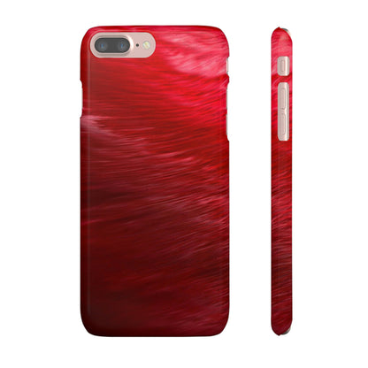 Red Feather Ink Art iPhone Case (Slim) iPhone 7 Plus Glossy Phone Case