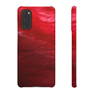 Red Feather Ink Art Android Case (Slim) Samsung Galaxy S20 Glossy Phone Case