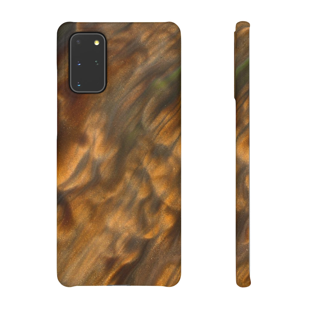 Gold Sand Ink Art Android Case (Slim) Samsung Galaxy S20+ Matte Phone Case