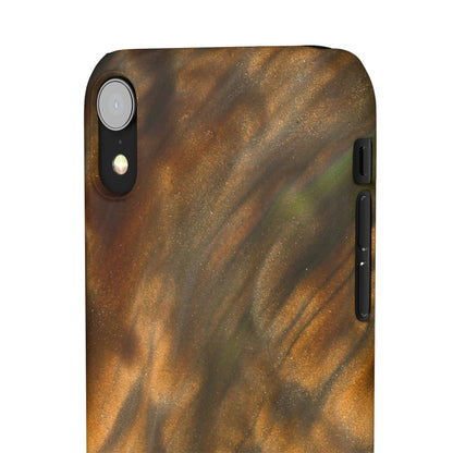 Gold Sand Ink Art iPhone Case (Slim) Phone Case