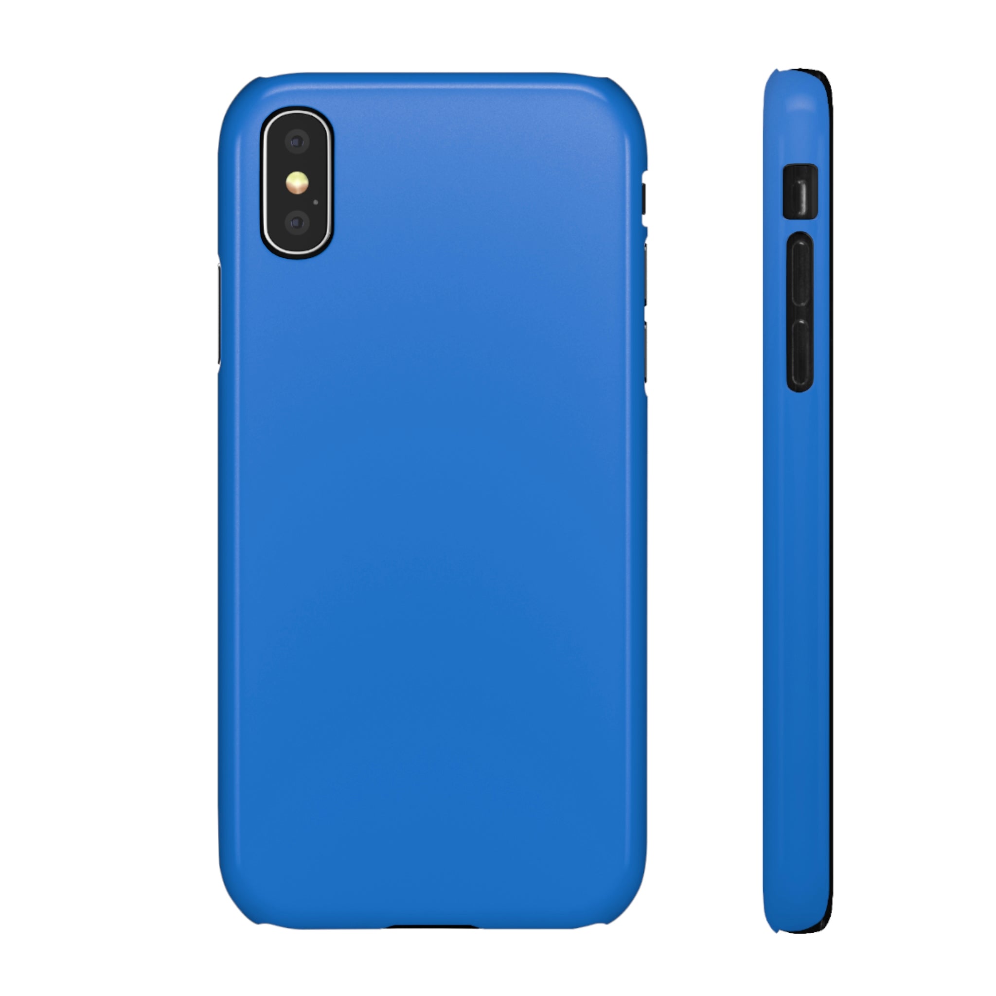 Bright Navy Blue iPhone Case (Slim) iPhone X Glossy Phone Case