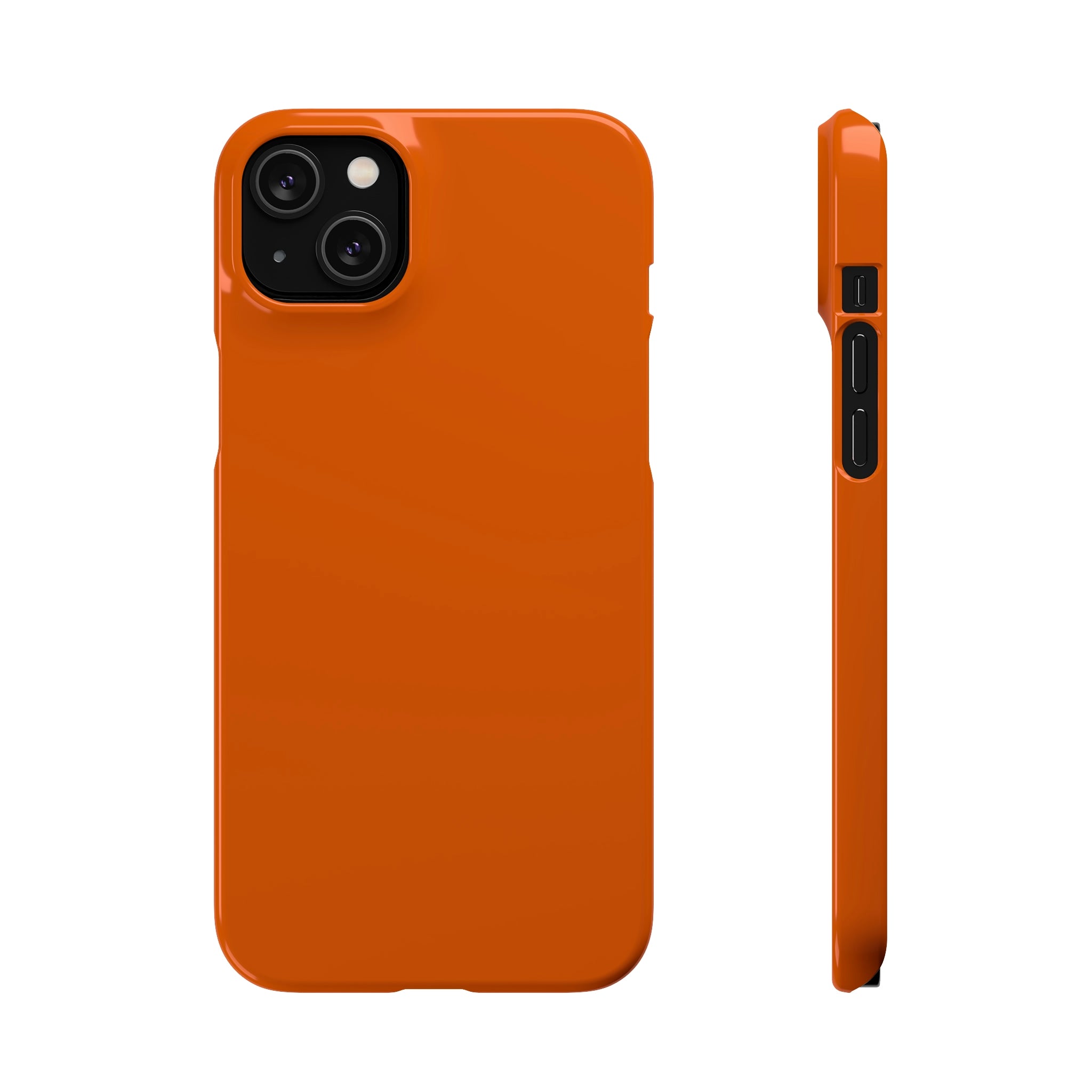 Burnt Orange iPhone Case (Slim) iPhone 14 Plus Glossy Phone Case