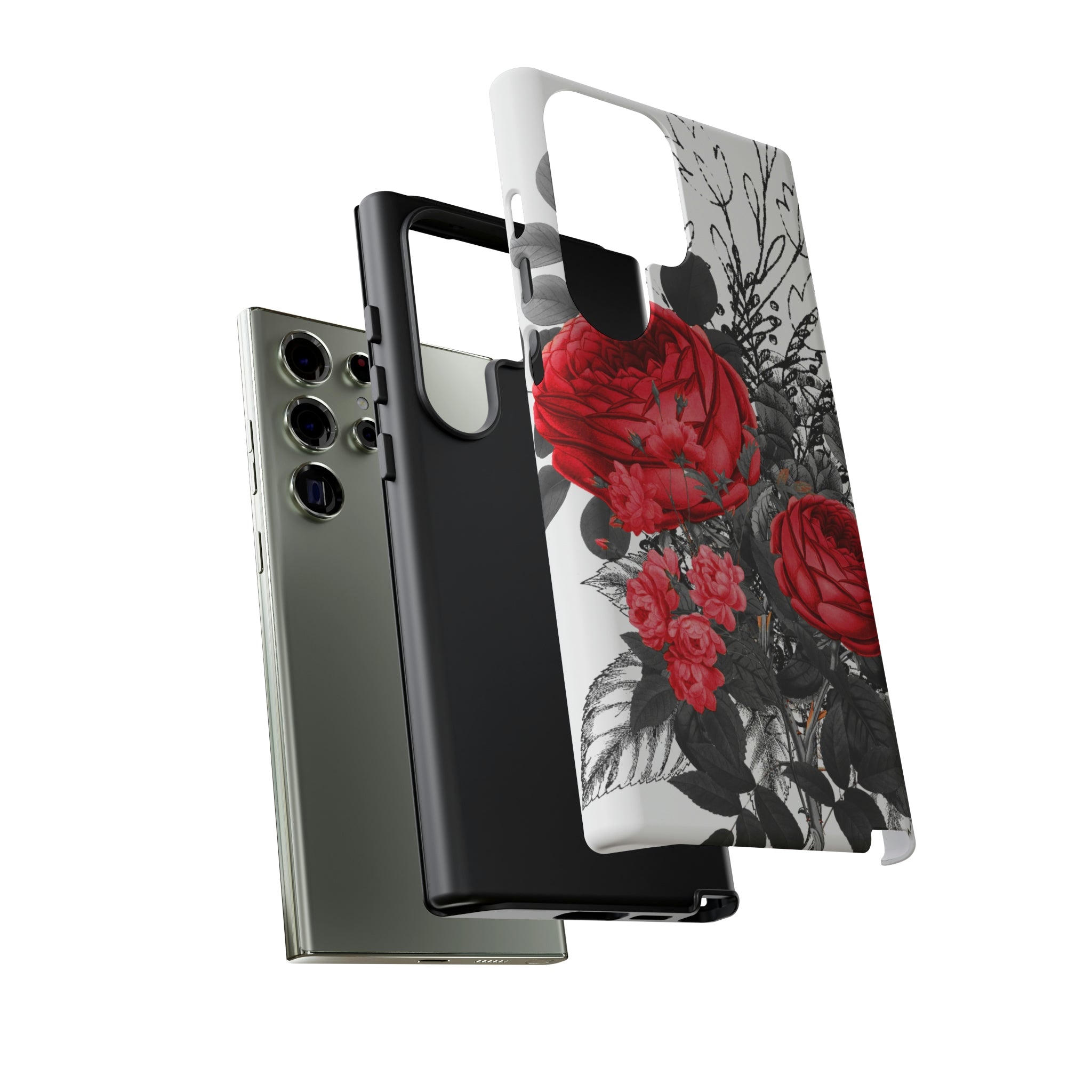 Roclop Gothic Flower Samsung Case (Protective) Phone Case