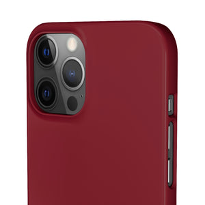 Burgundy Red iPhone Case (Slim) Phone Case