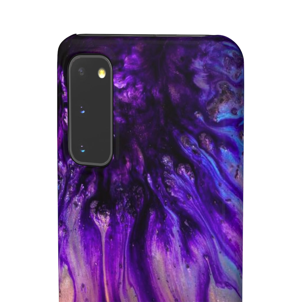 Purple Flow Ink Art Android Case (Slim) Phone Case