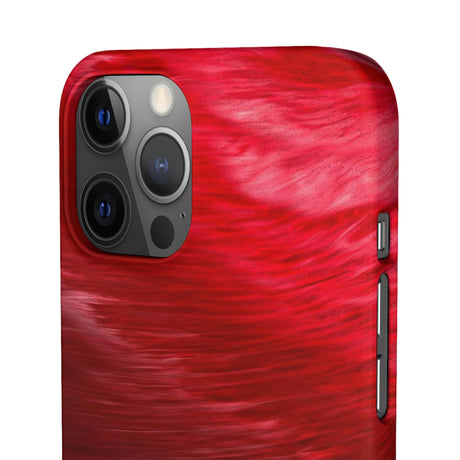 Red Feather Ink Art iPhone Case (Slim) Phone Case