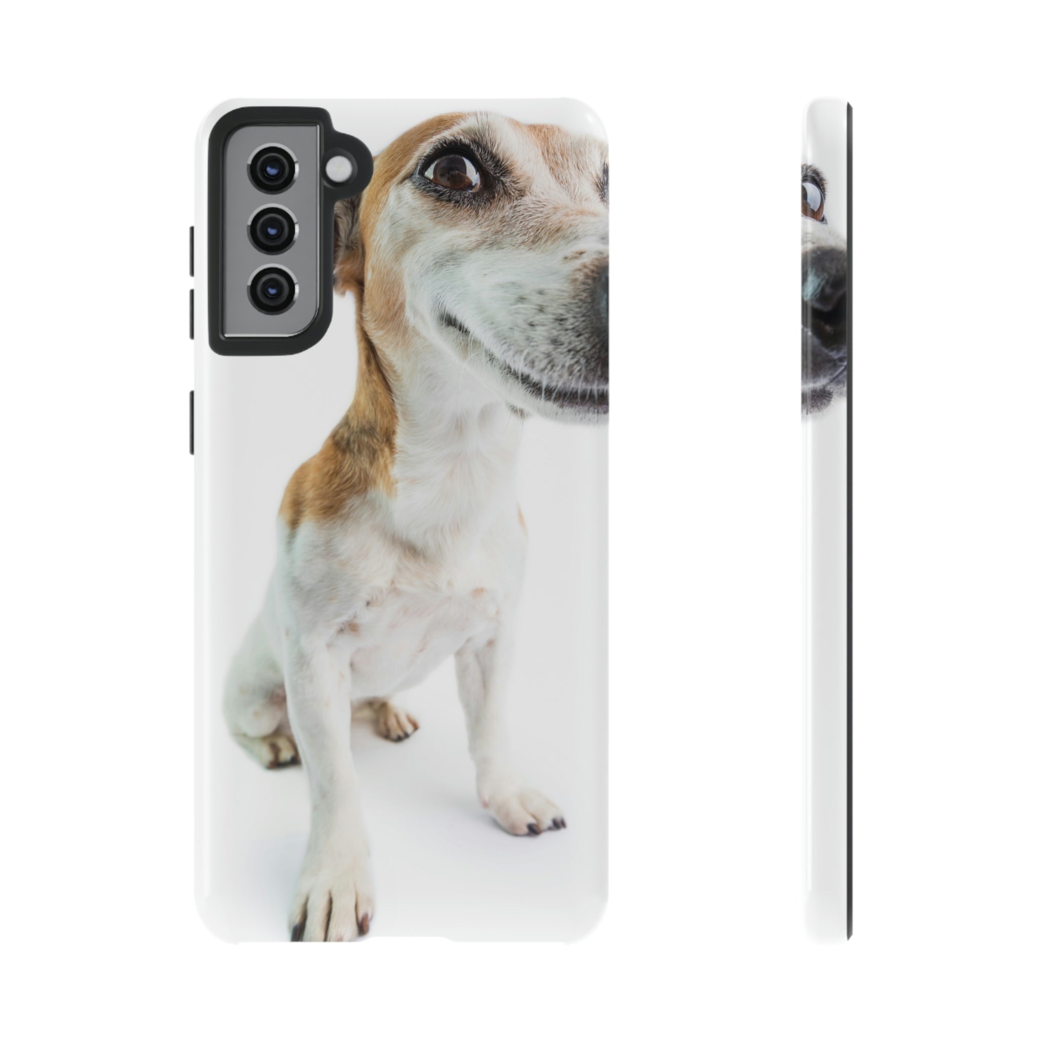 Funny Smiling Dog Android Case (Protective) Samsung Galaxy S21 Plus Glossy Phone Case