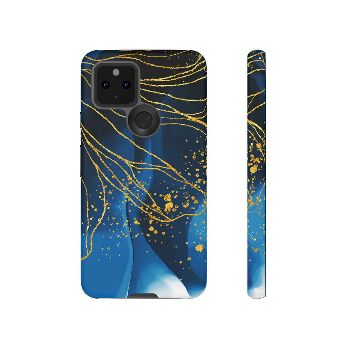 Blue Watercolor Art Android Case (Protective) Google Pixel 5 5G Matte Phone Case